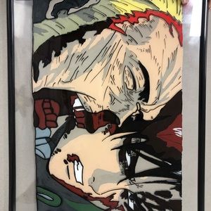anime glass painting!